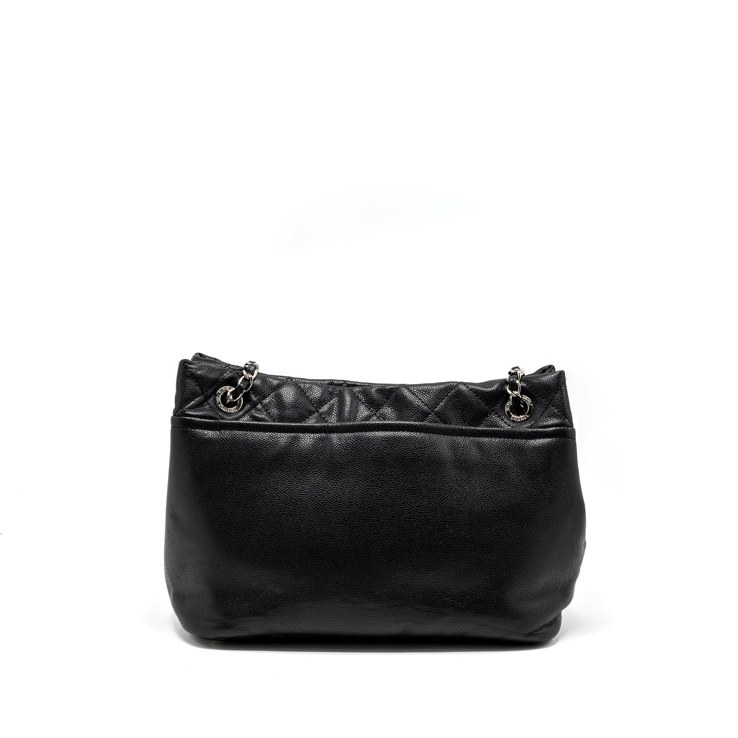 Chanel mattresses chain tote bag caviar black SHW