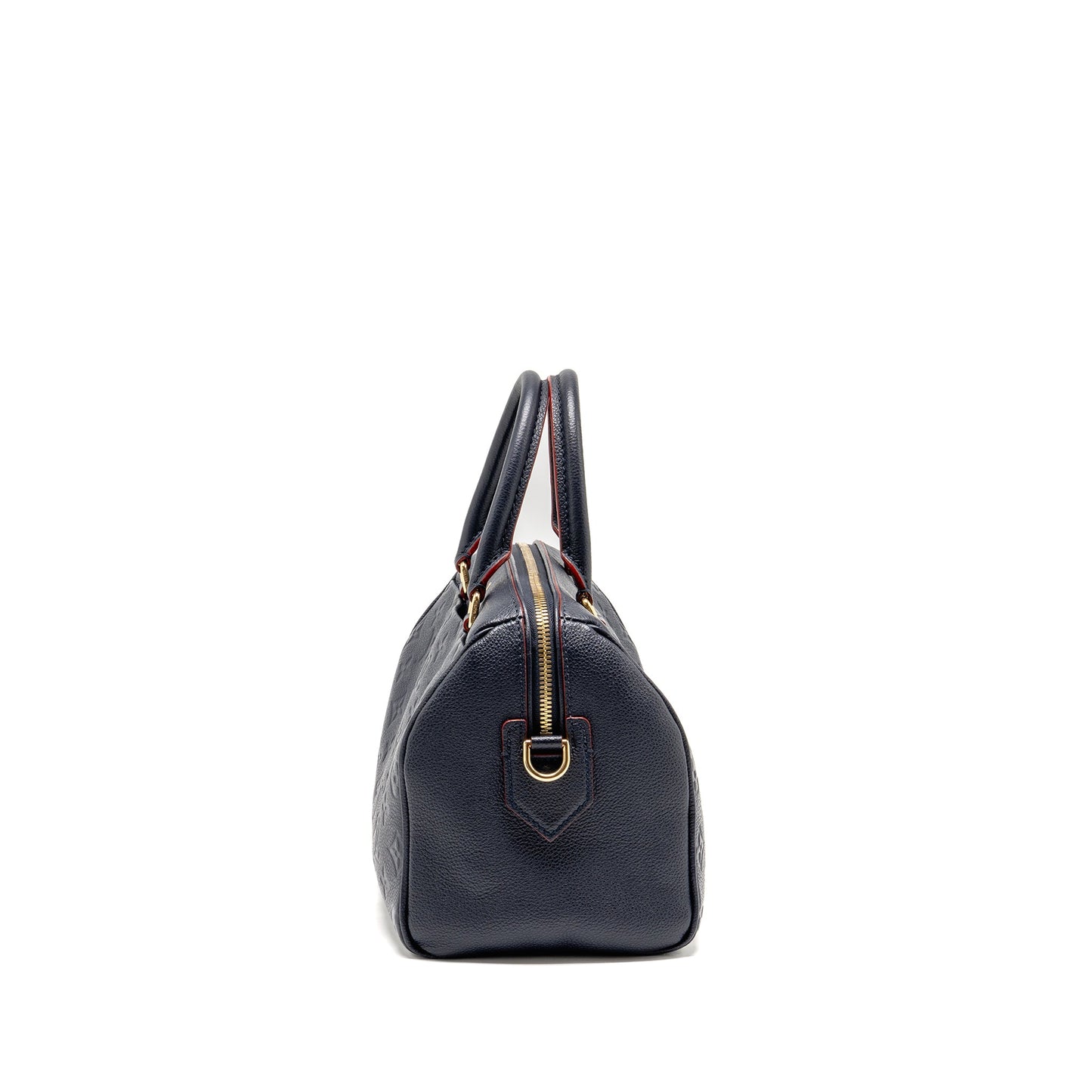 Louis Vuitton Speedy 25 Bandouliere Monogram Empreinte Navy / Red GHW