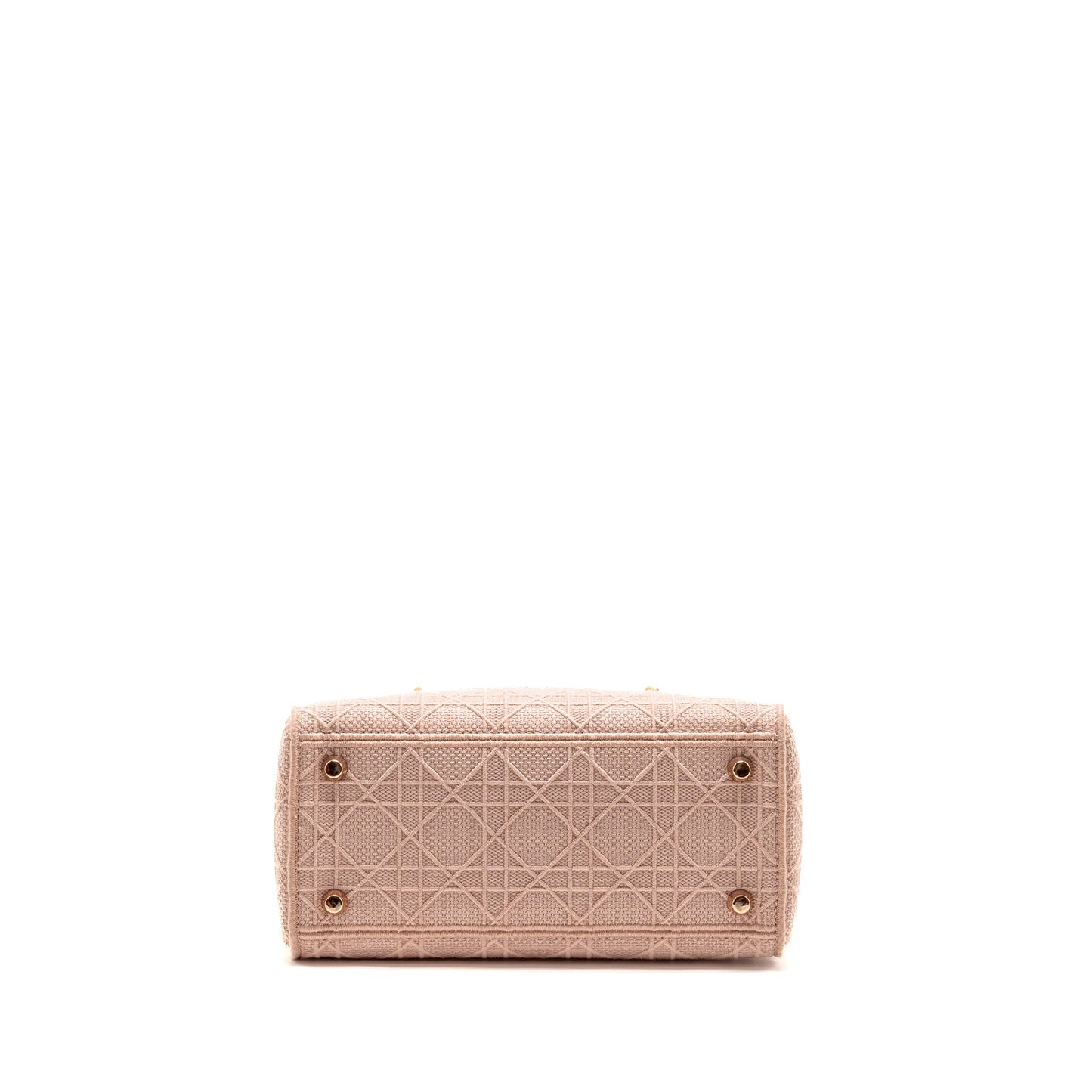 Dior Medium Lady D-Lite Bag Cannage Embroidery Rosewood RGHW
