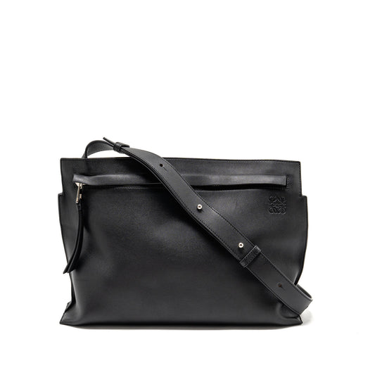 Loewe crossbody men’s messenger bag leather black SHW