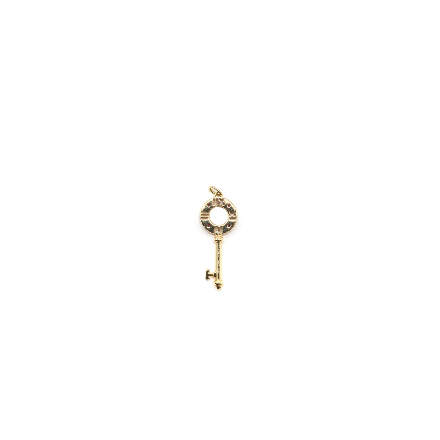 Tiffany Atlas Ruby Pendant Yellow Gold (No Chain)