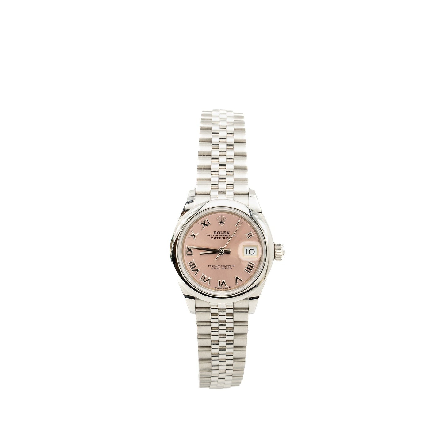 Rolex Lady-Datejust 28mm Oystersteel Pink Dial Jubilee Bracelet Model:279160-0002