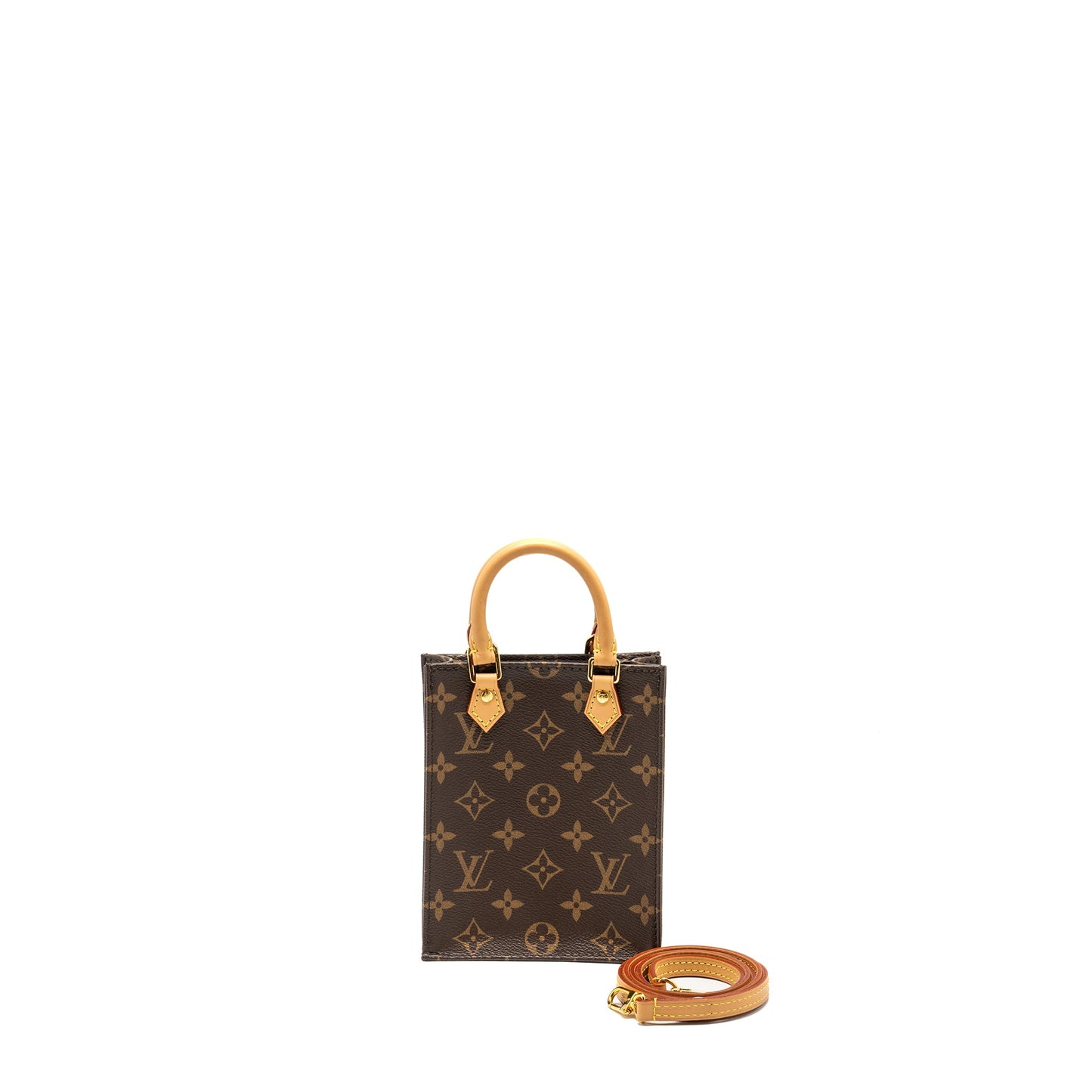 Louis Vuitton Patit Sac Plat Monogram Canvas GHW