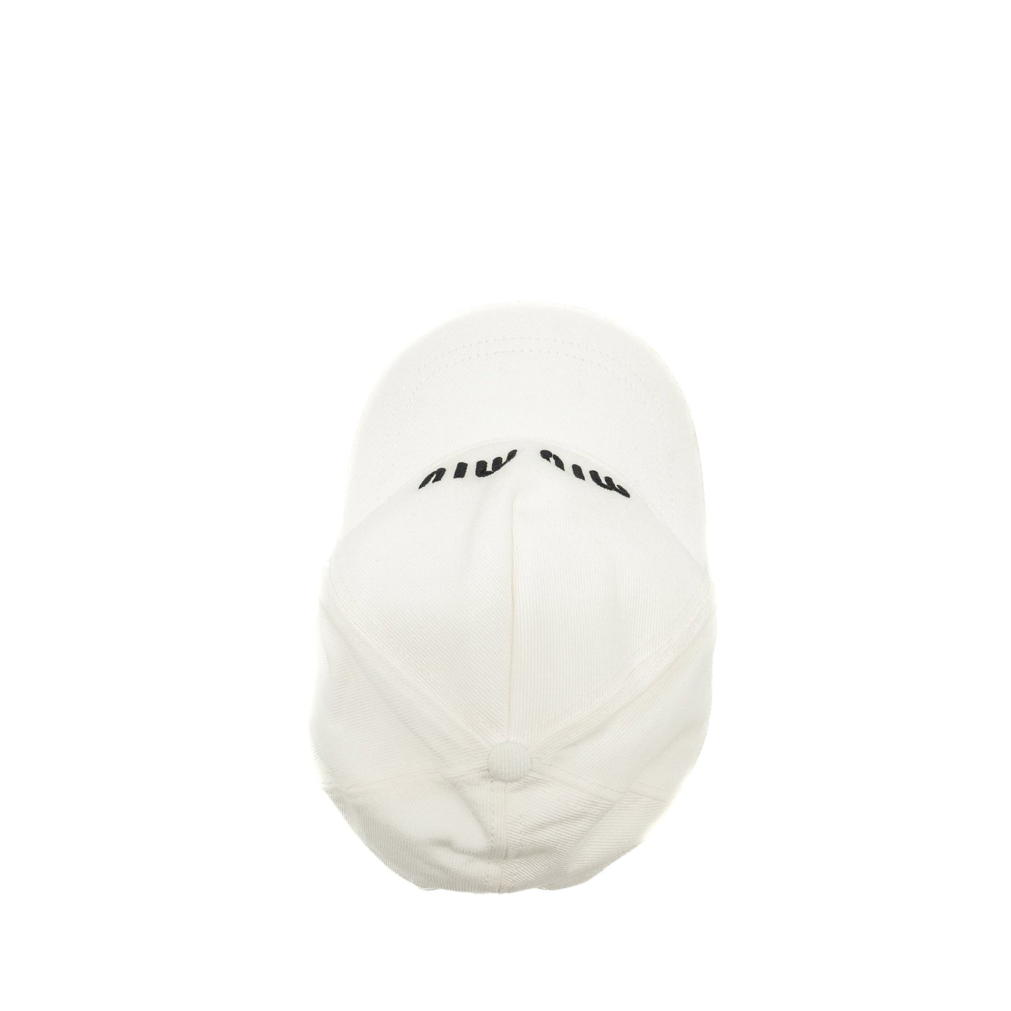 Miu miu size M Drill baseball cap white/black