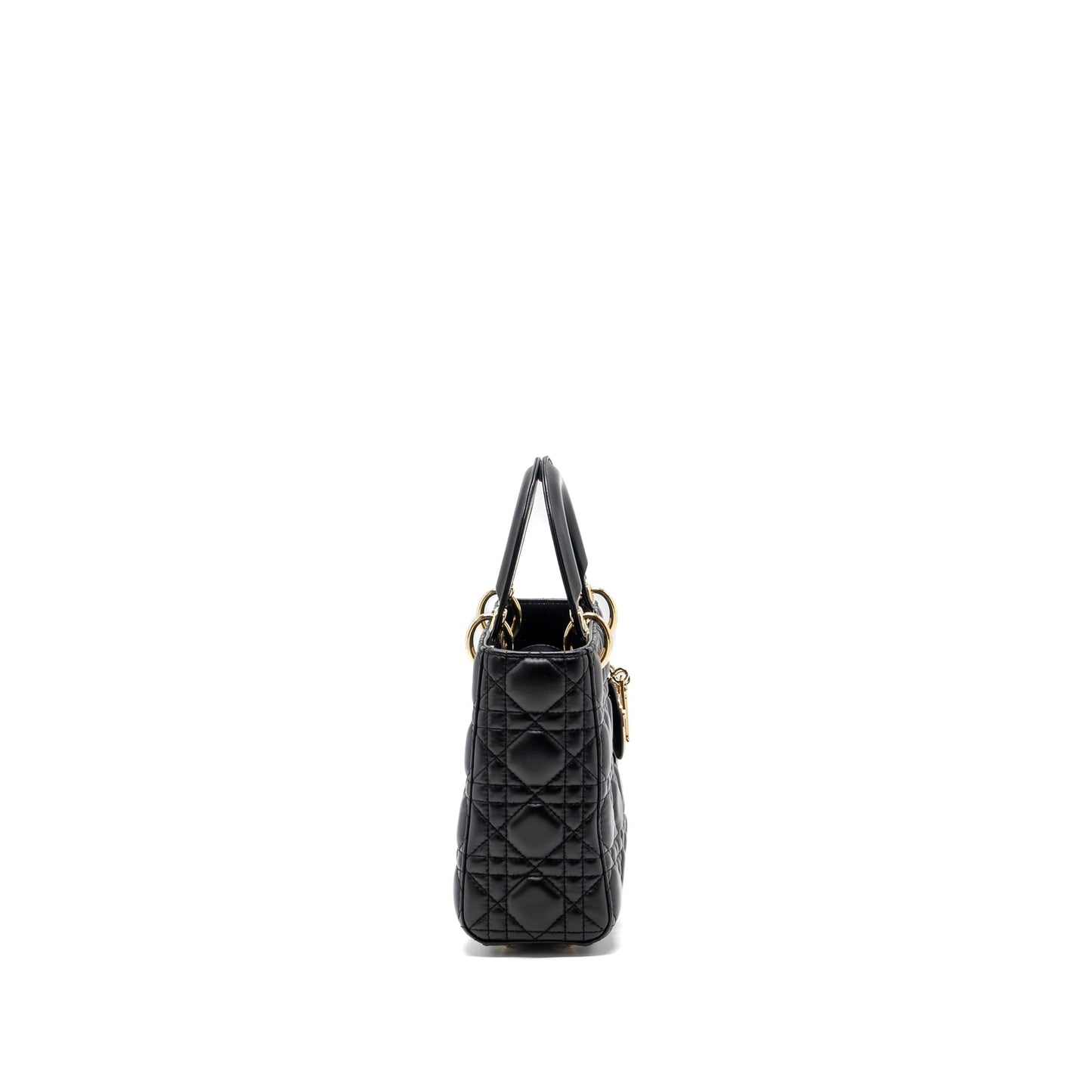 Luxury Dior My ABC Luxury Dior Small Lady Luxury Dior Lambskin Black LGHW