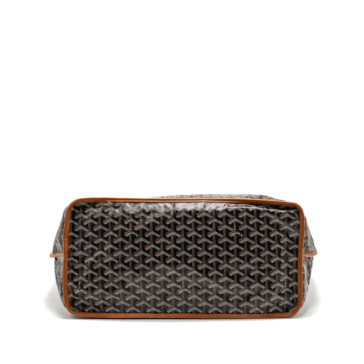 Goyard Anjou GM Tote Bag Goyardine Canvas Brown/Black SHW