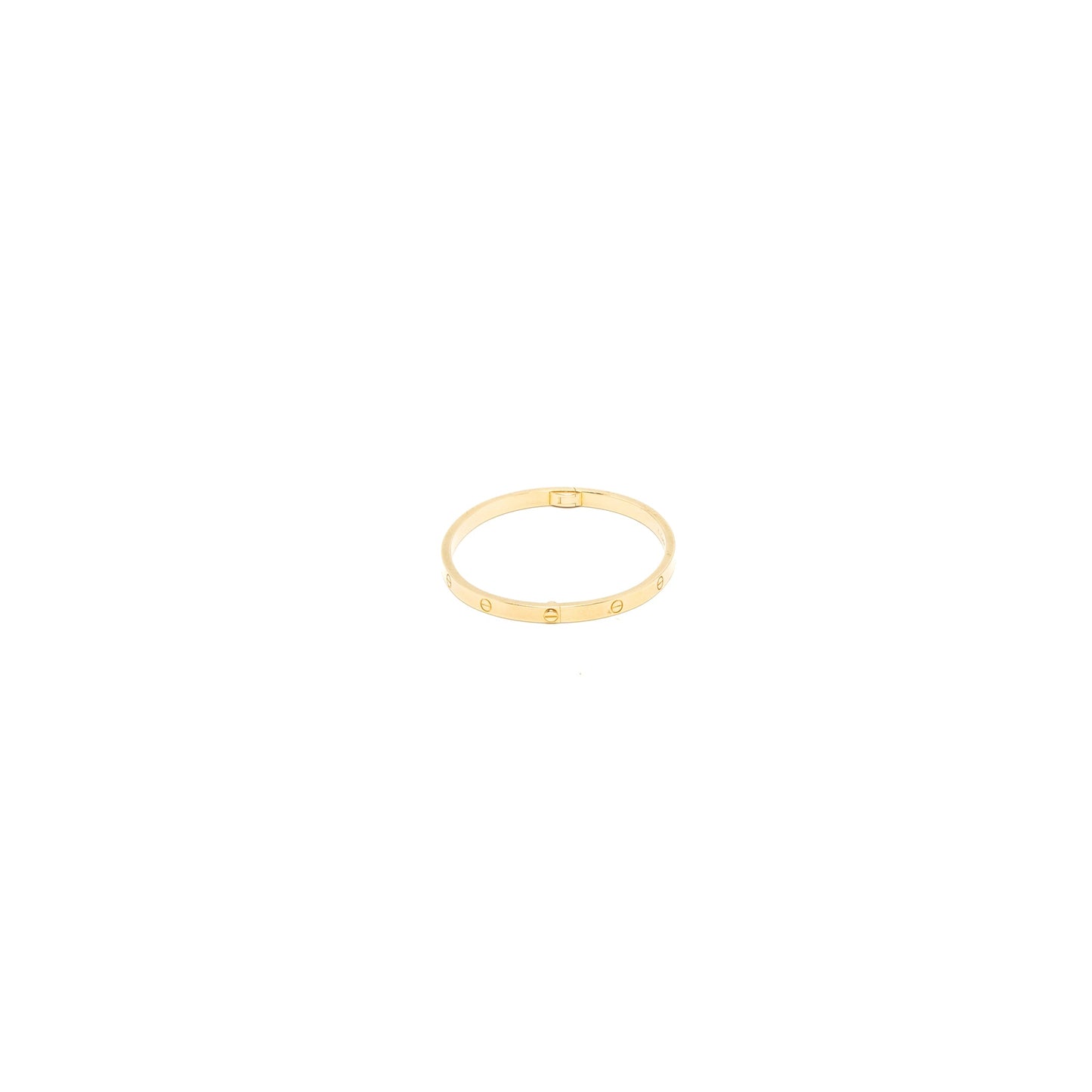 Cartier size 16 love bracelet small model yellow gold