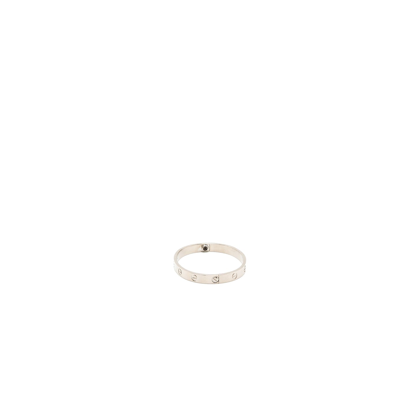 Cartier Size 16 Love Bracelet White Gold