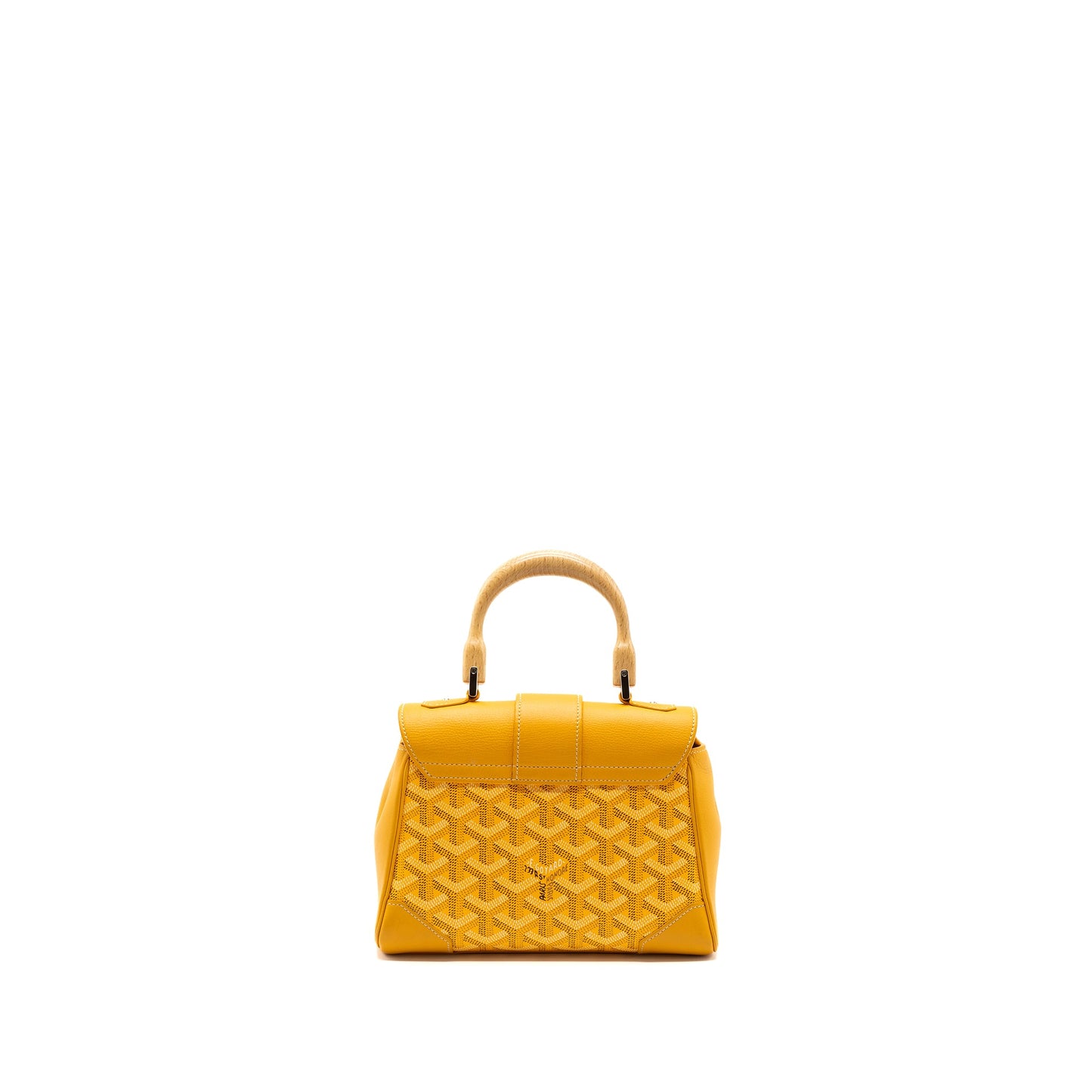 GOYARD mini Saigon canvas yellow SHW