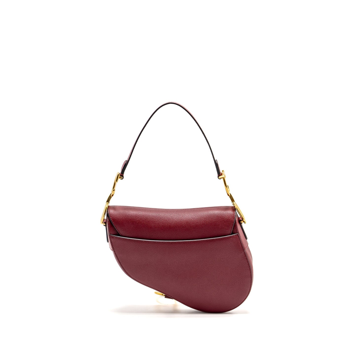 Luxury Dior Medium Saddle Bag Calfskin Red GHW