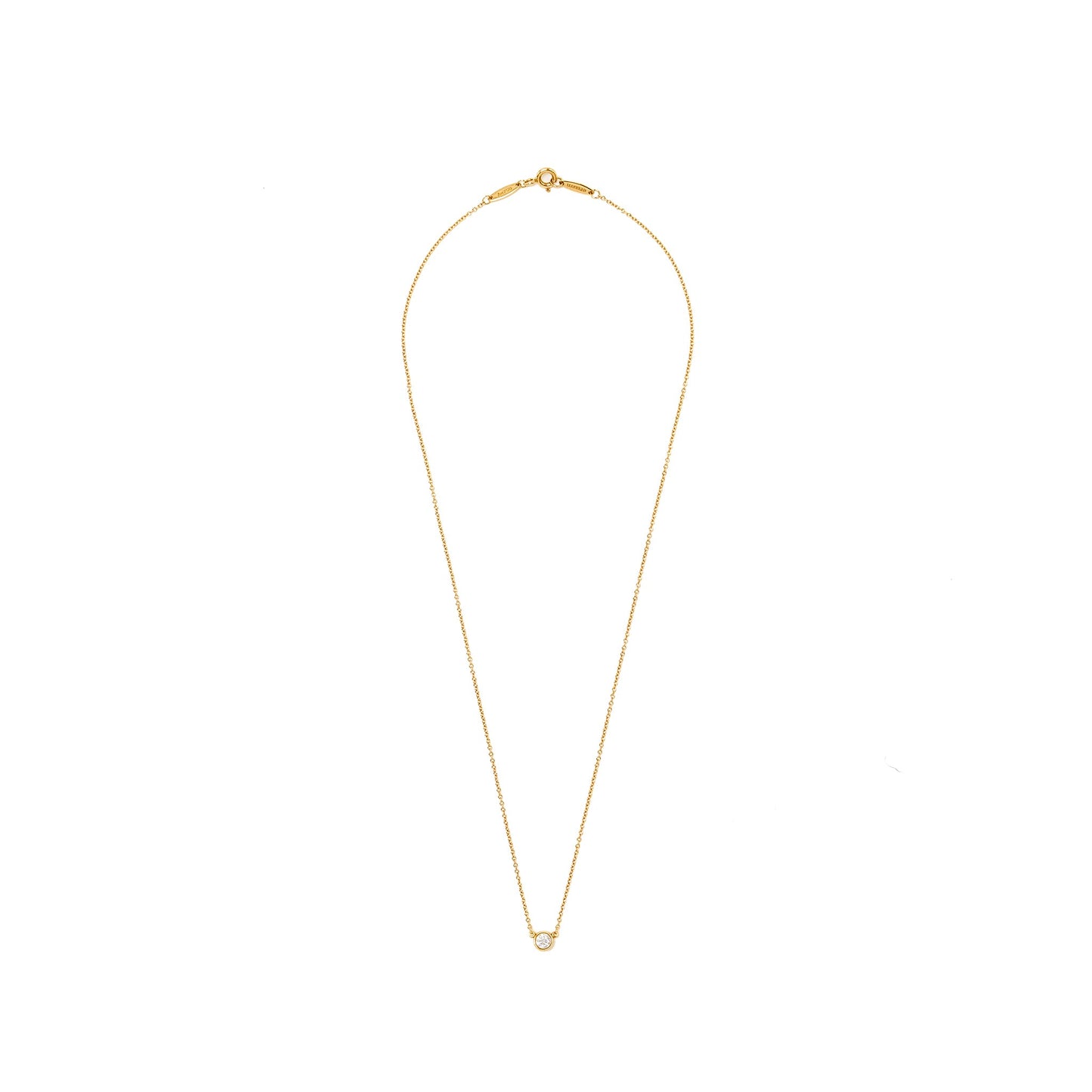 Tiffany By The Yard Single Diamond Pendant, Rose Gold 0.21Ct, H Colour VVS2