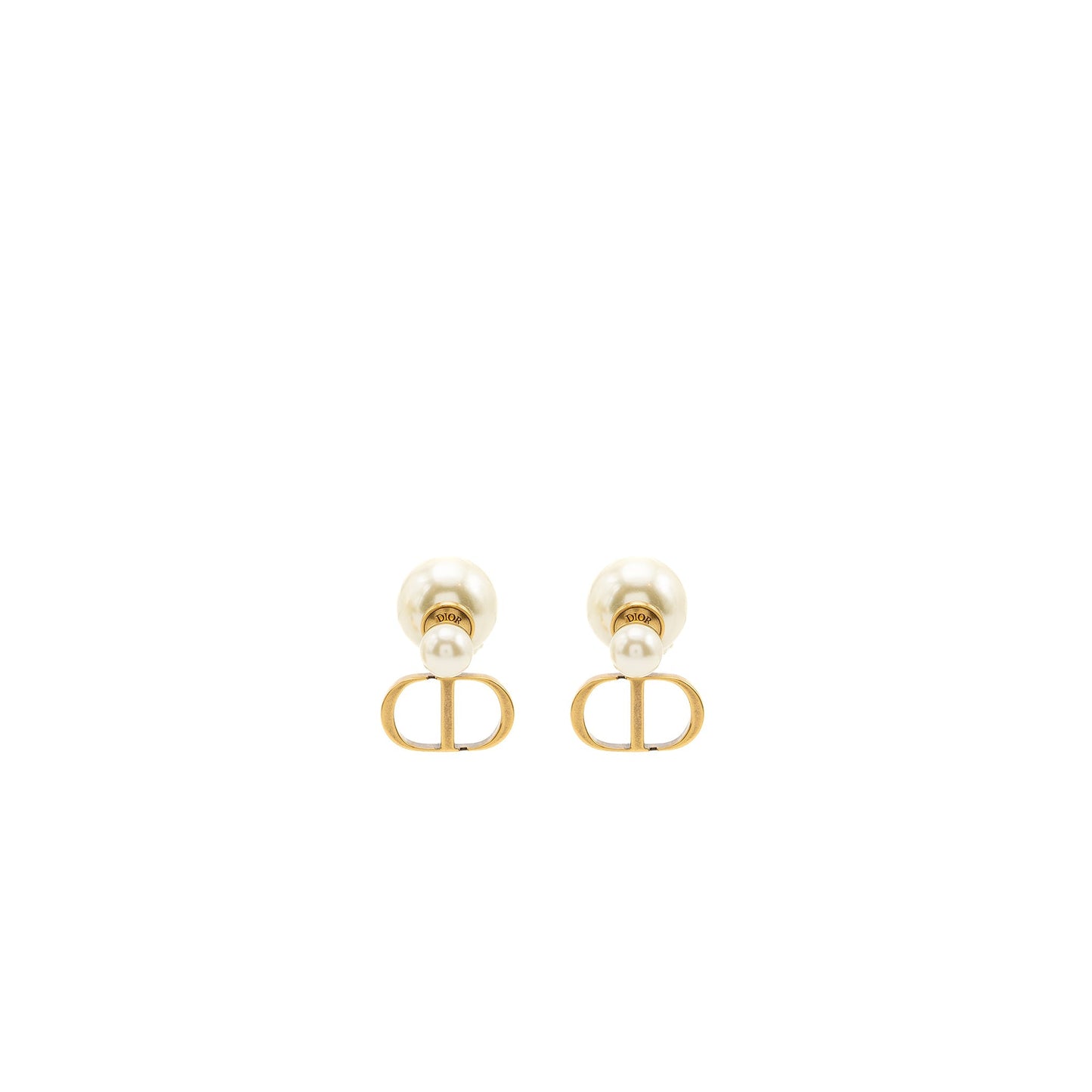 Luxury Dior Tribales Earrings Pearls GHW