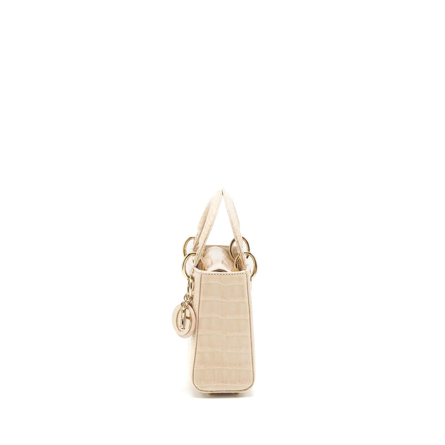 Luxury Dior Mini Lady Luxury Dior Alligator Mississippiensis Light Pink LGHW