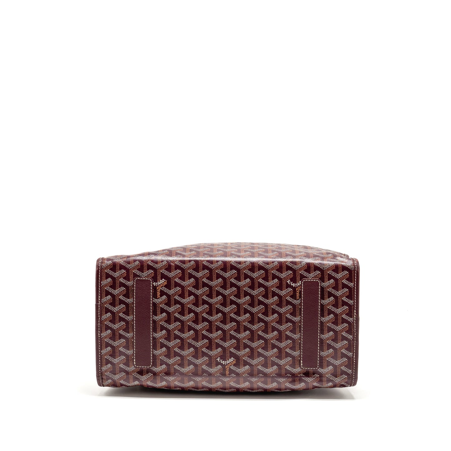 Goyard Saint Leger Backpack Goyardine Canvas Burgundy SHW