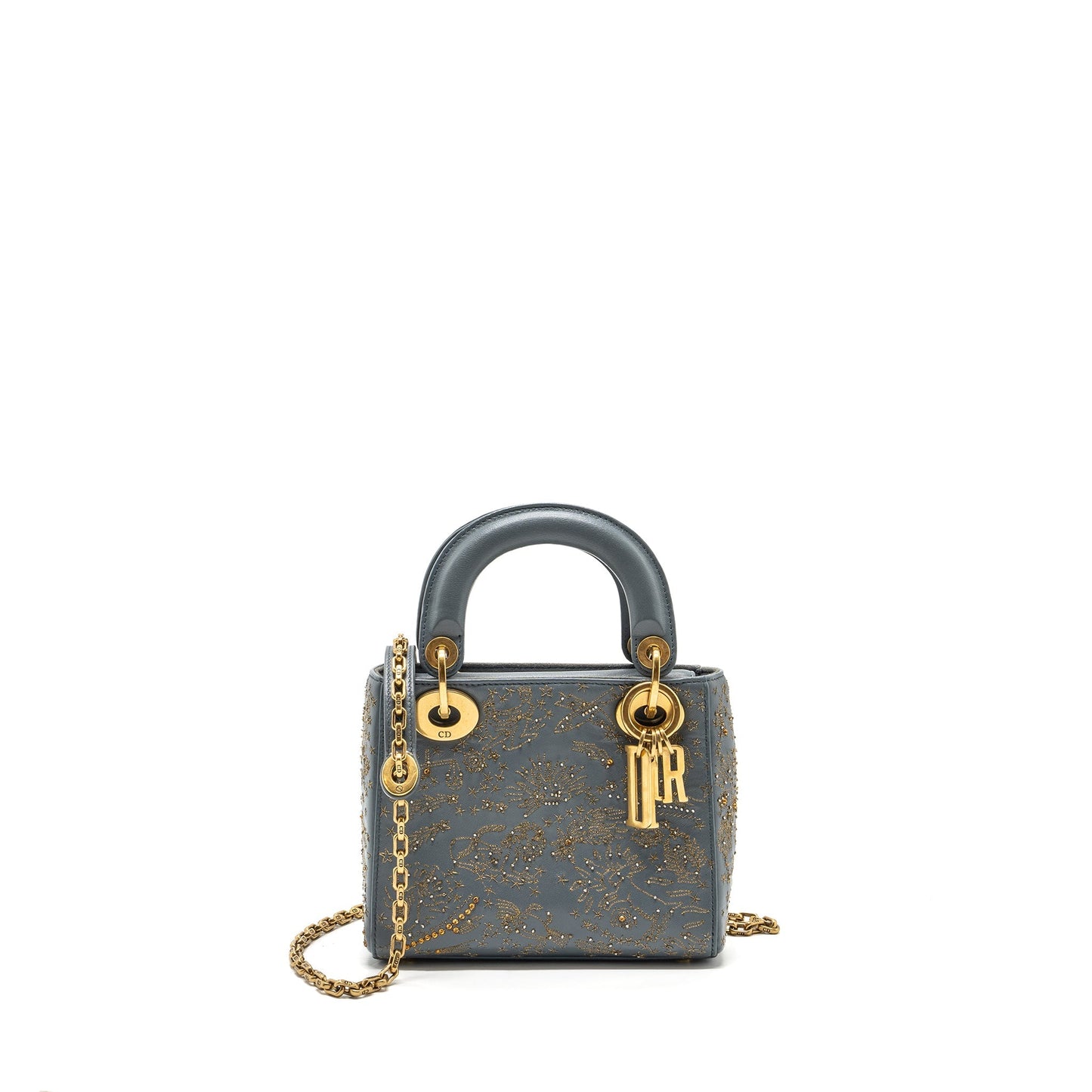 Luxury Dior Mini Lady Luxury Dior Limited Edition Lambskin Grey GHW