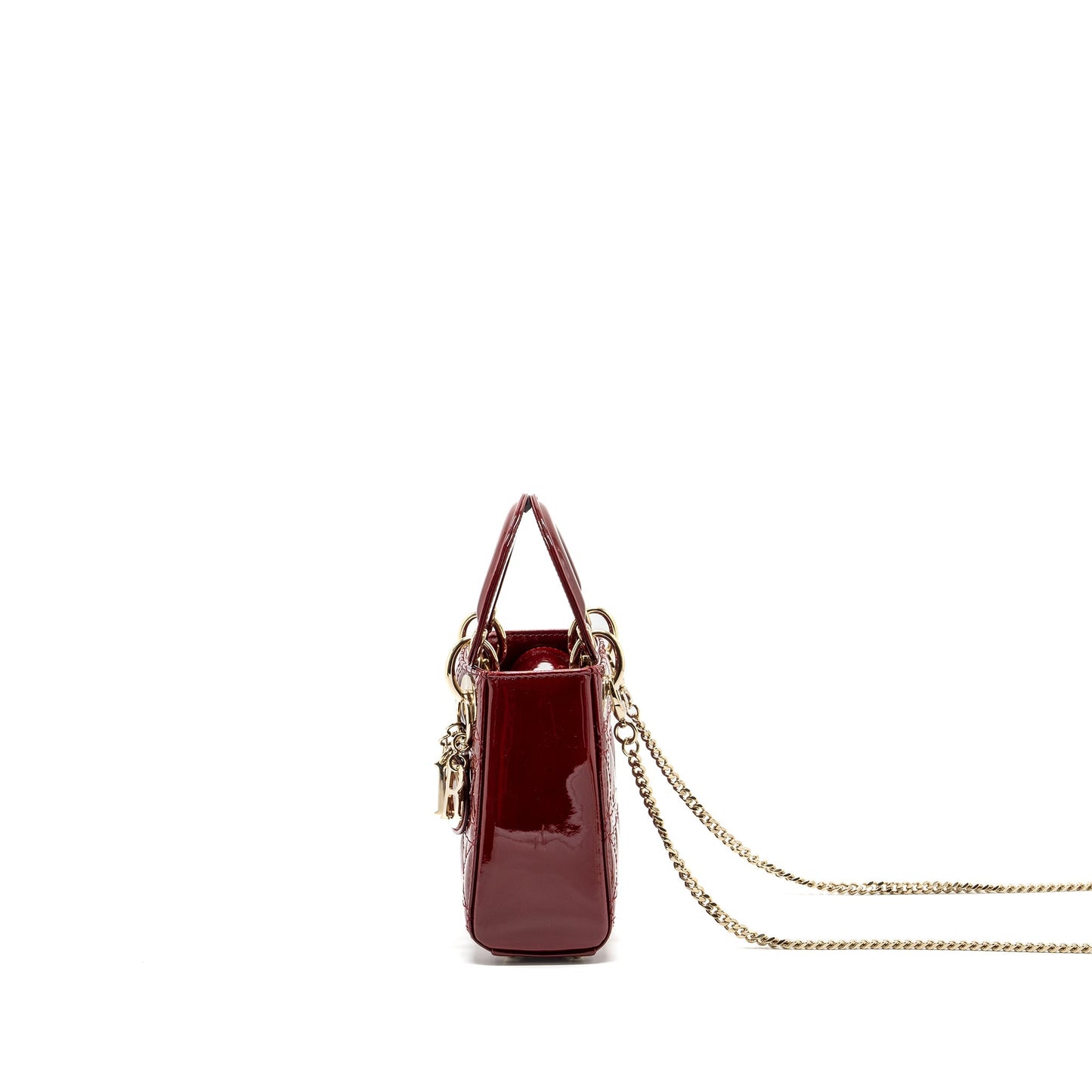 Luxury Dior Mini Lady Luxury Dior Patent Red LGHW