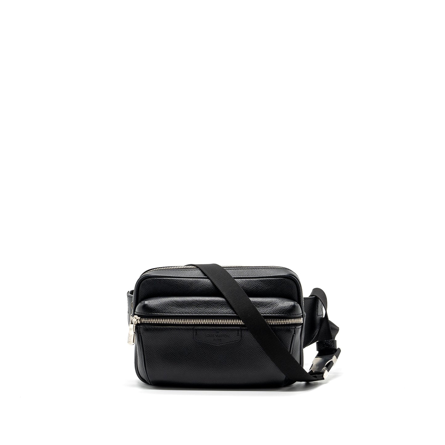 Louis Vuitton Taiga Bum Bag Outdoor Leather Black SHW