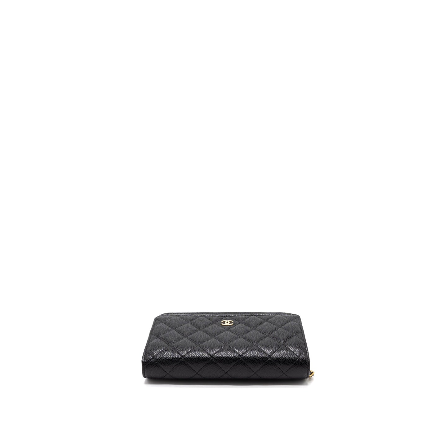 Chanel Classic Wallet on Chain Caviar Black GHW (Microchip)