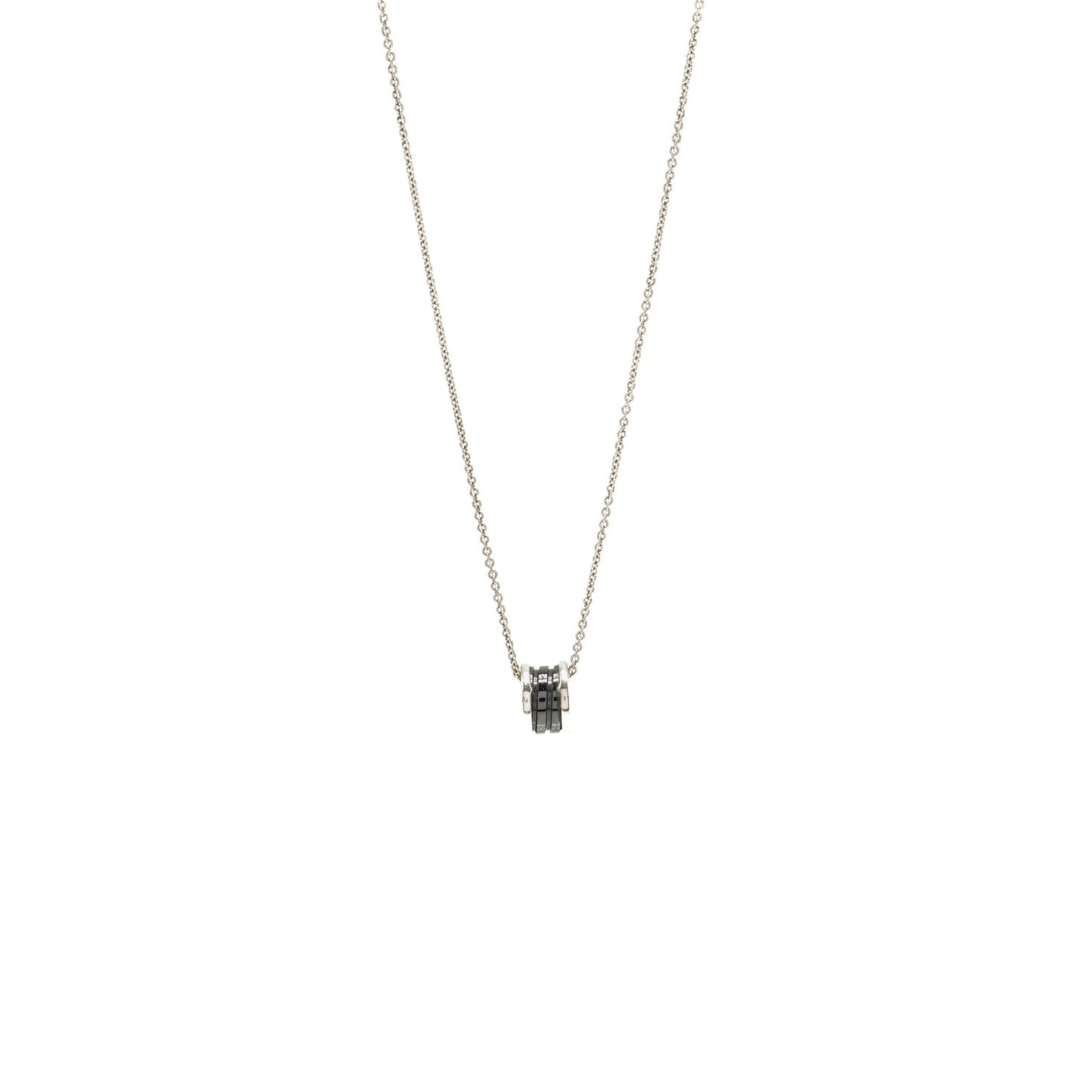 Bvlgari Save the Children B.zero Necklace Black Ceramic/Silver