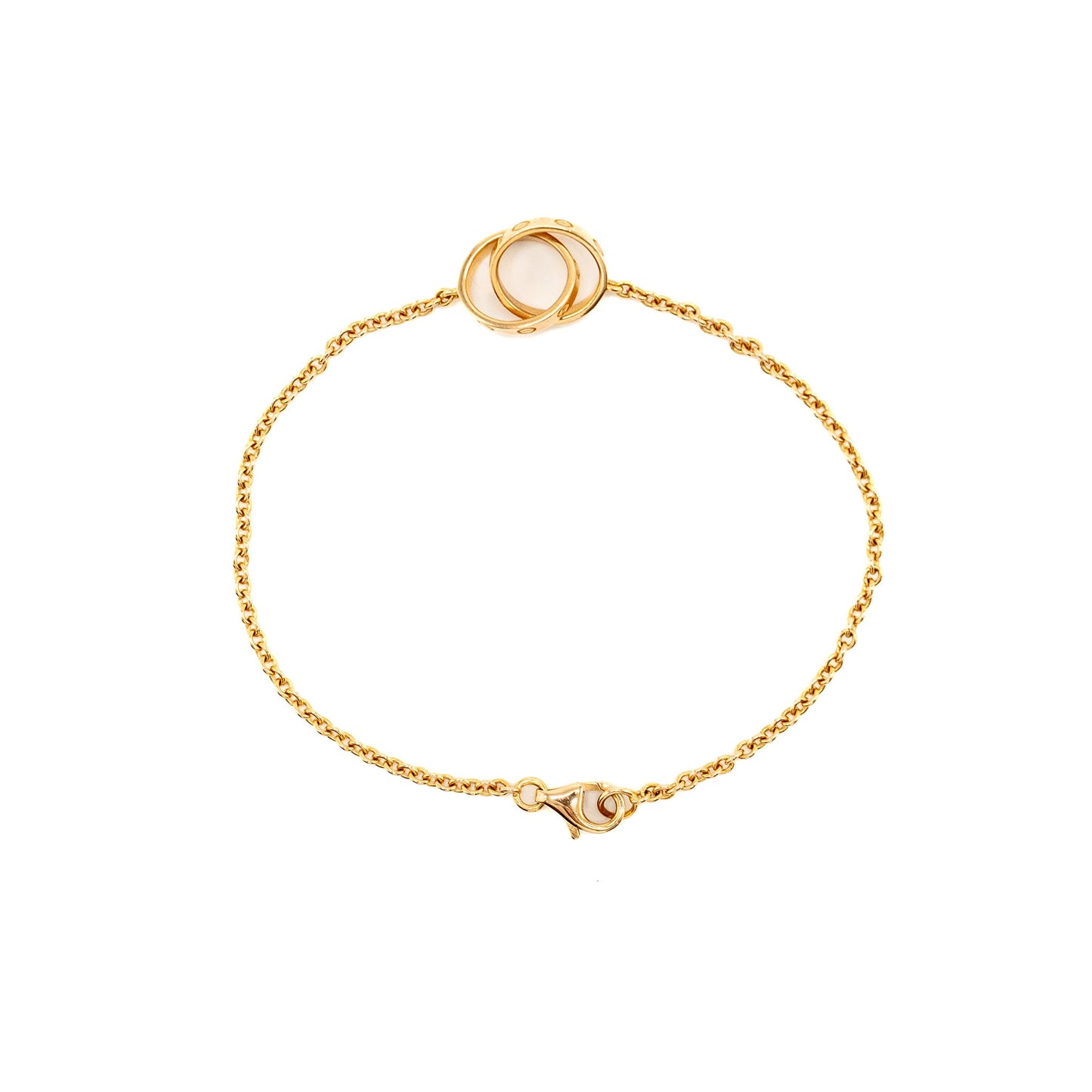 Cartier Love Bracelet, On Chain Rose Gold