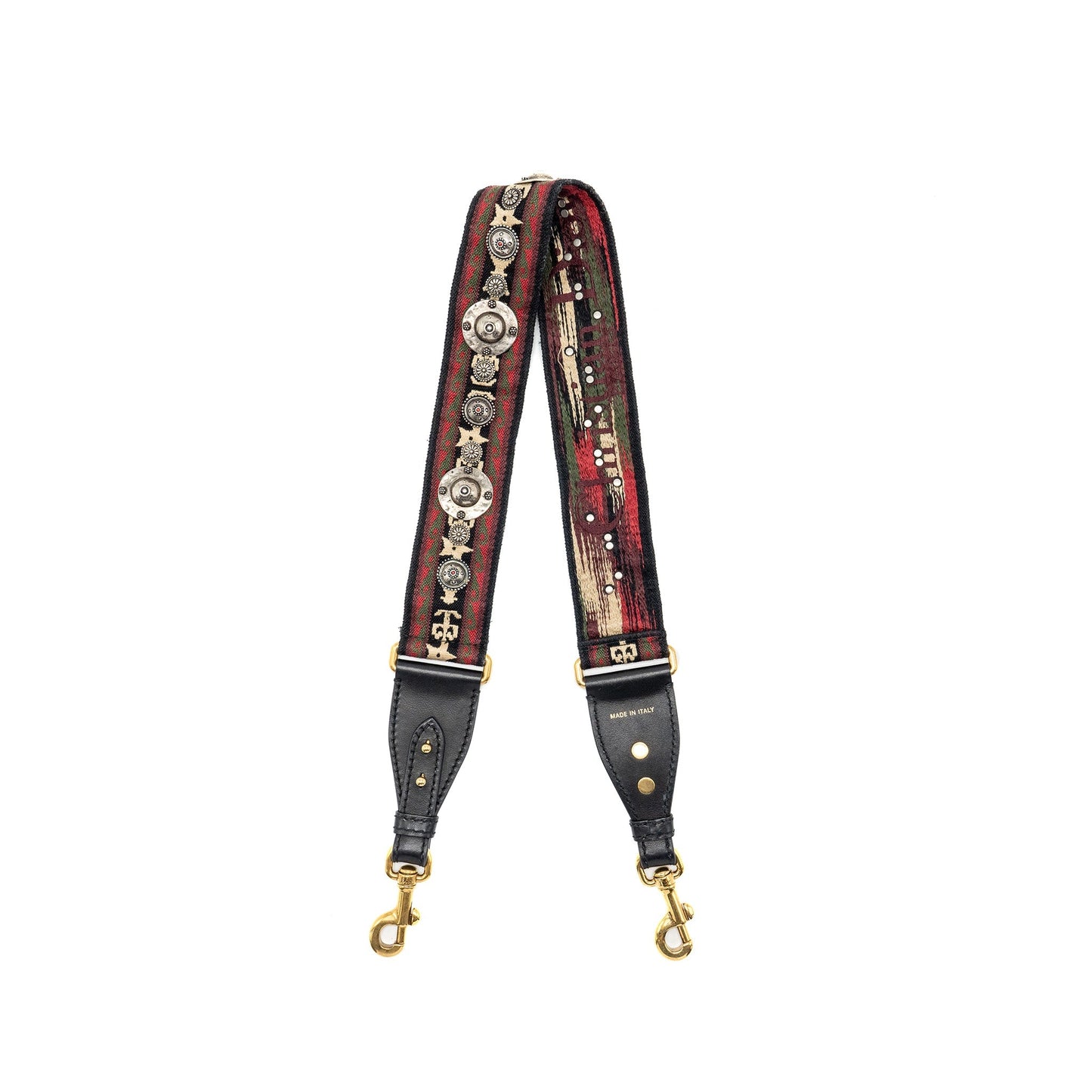 Luxury Dior shoulder strap oblique canvas/ calfskin red/multicolour GHW