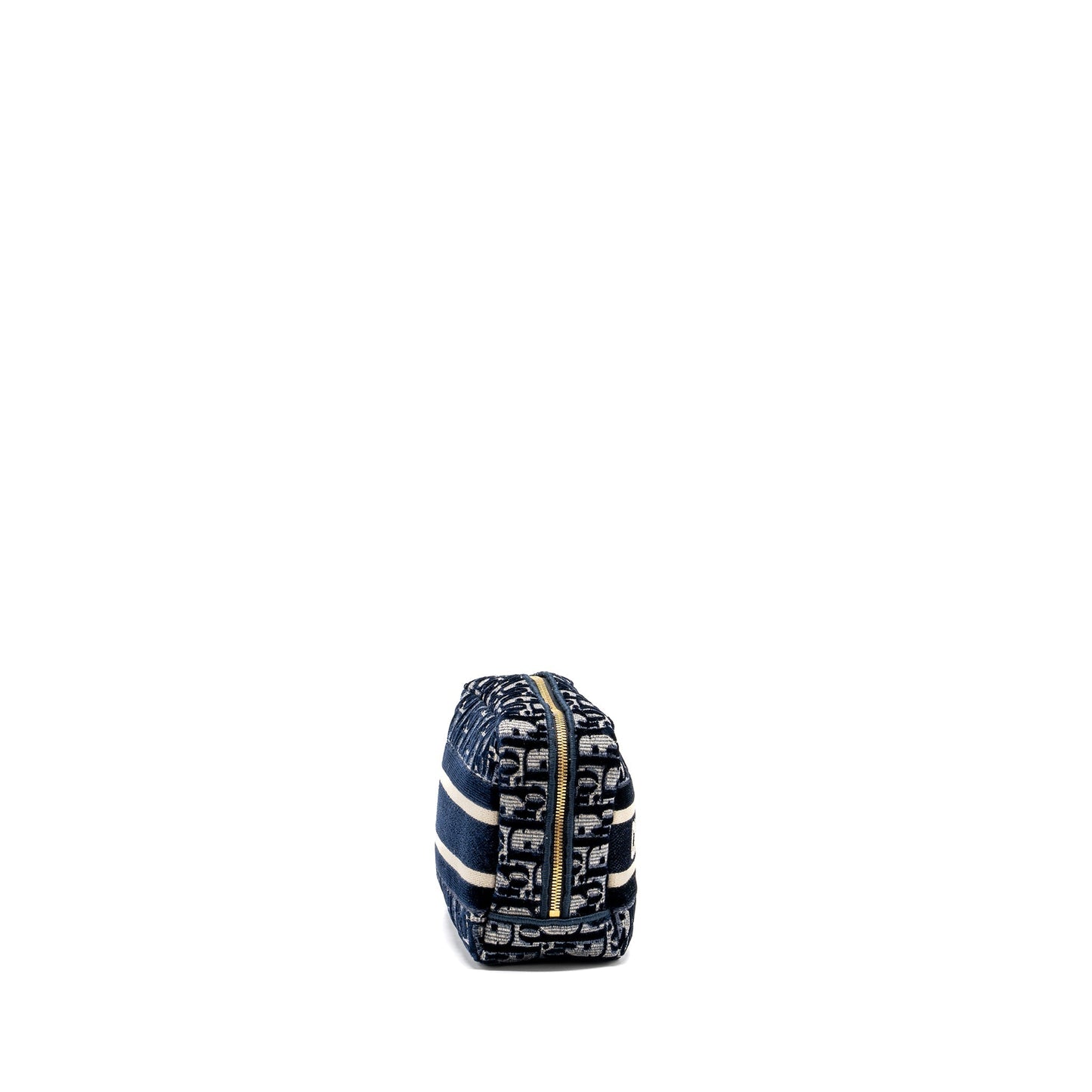 Luxury Dior Beauty Pouch Blue Luxury Dior Oblique Jacquard/Velvet GHW