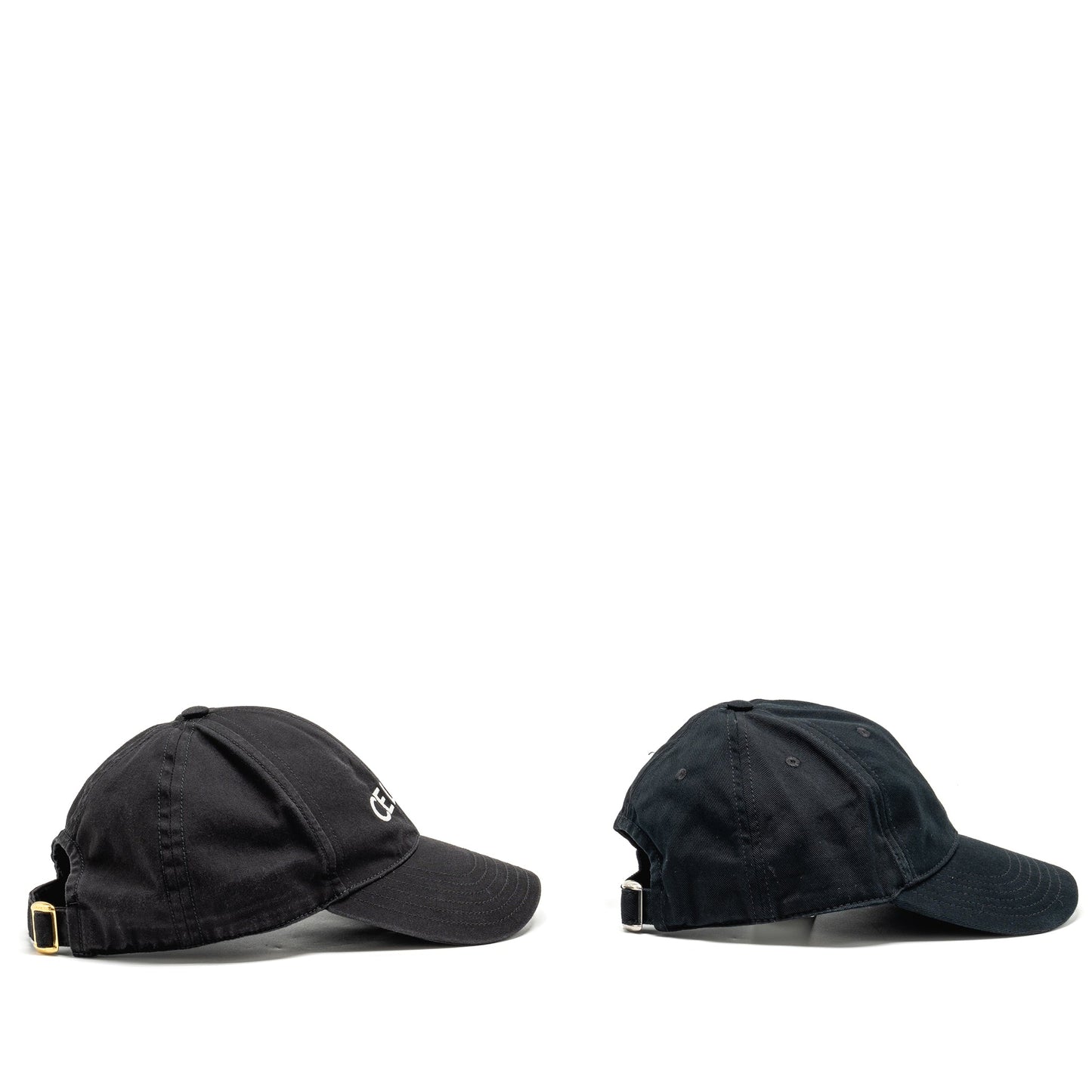 Celine Size S Triomphe and Letter Logo Baseball Cap Black (Sell in Set)