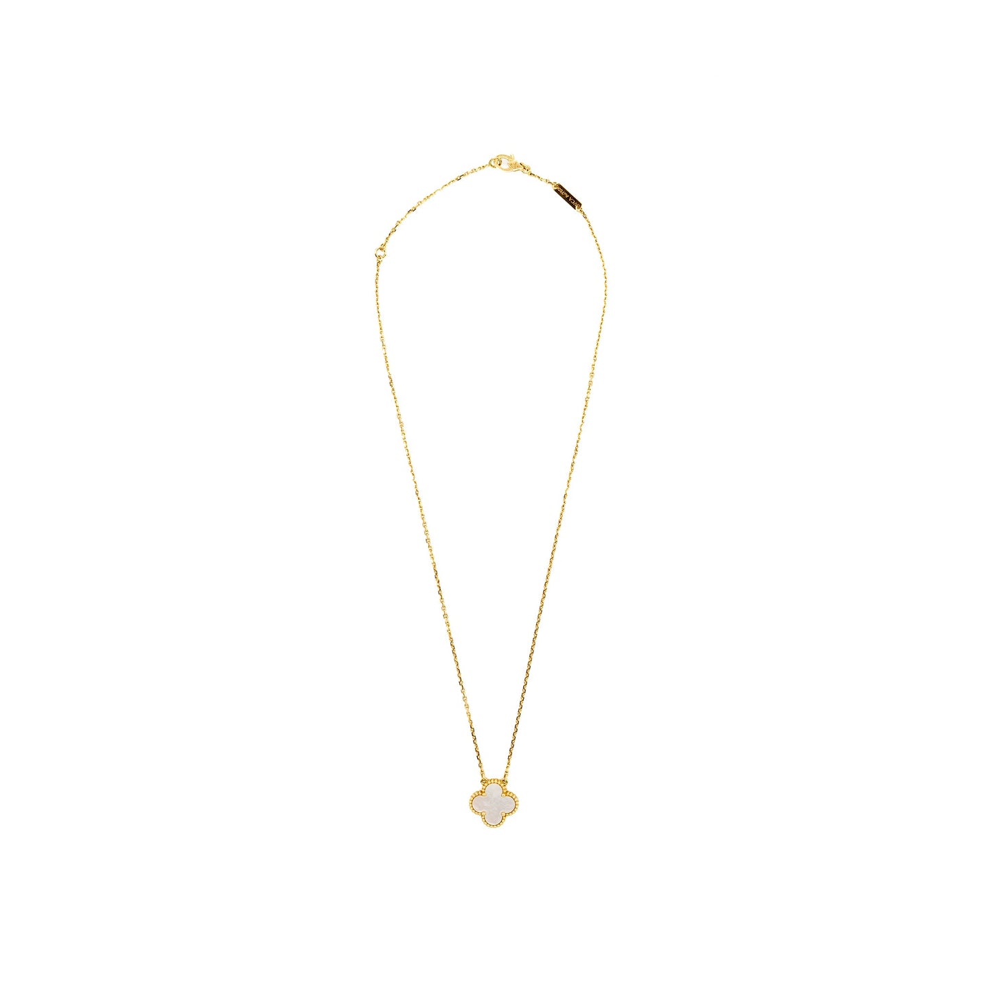 Van Cleef and Arpels vintage Alhambra pendant 18K Yellow gold / mother of pearl