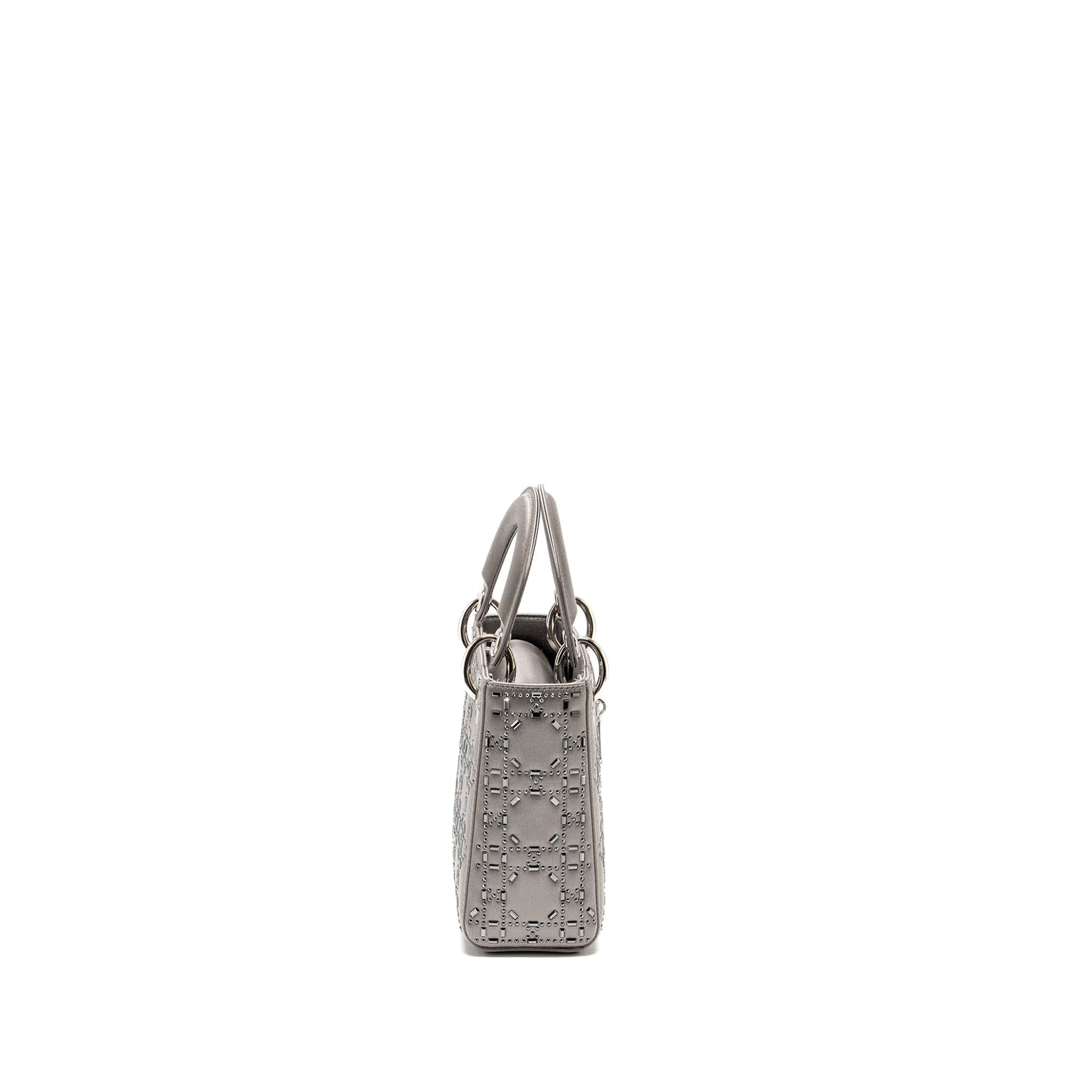 Luxury Dior Mini Lady Luxury Dior Stain Crystal Grey SHW