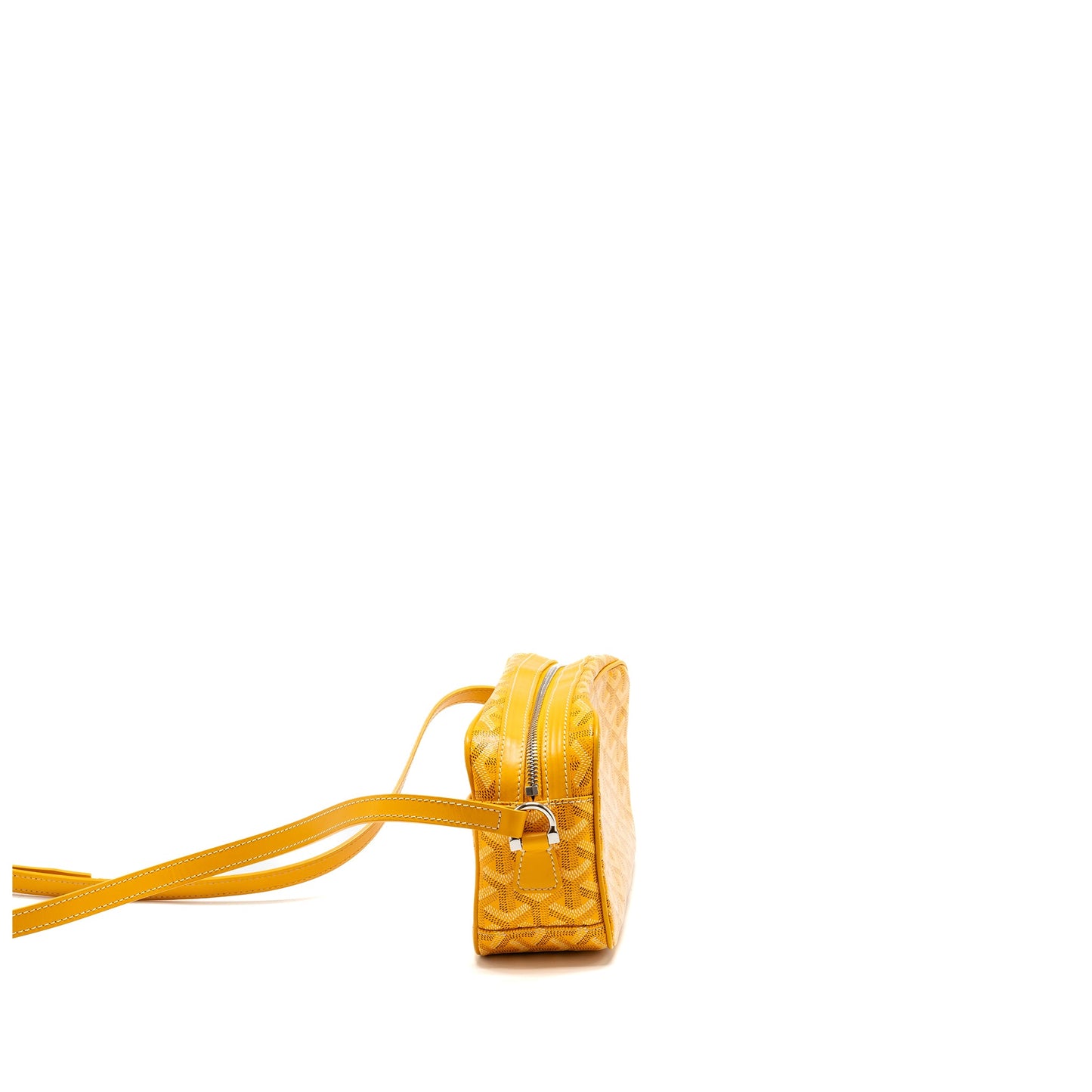 Goyard cape vert PM crossbody bag goyardline canvas yellow SHW