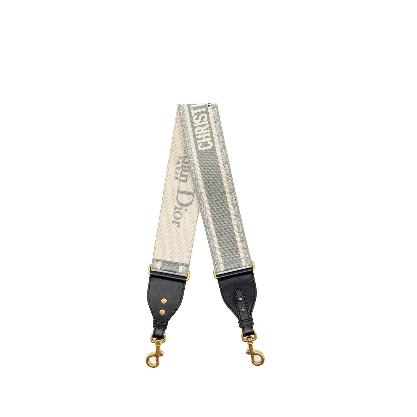 Luxury Dior Shoulder Strap Oblique Canvas grey GHW
