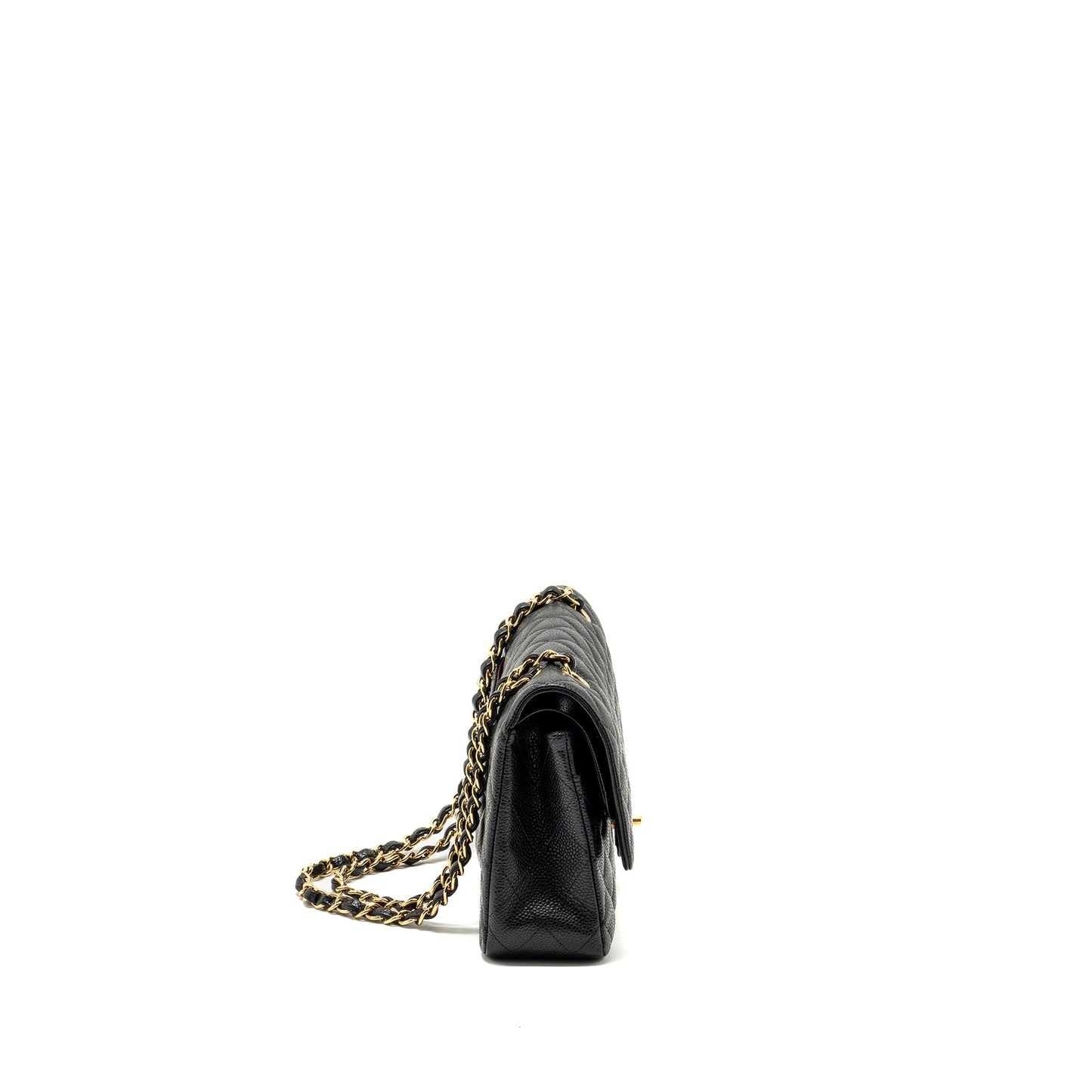 Chanel medium classic Double flap bag caviar black GHW