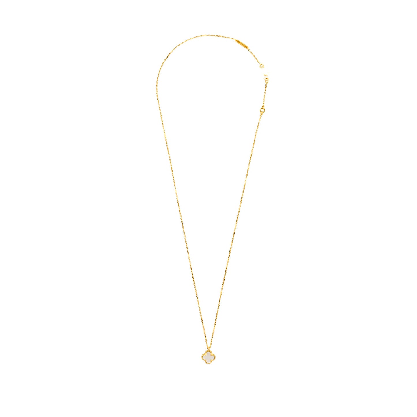 Van Cleef & Arpels Sweet Alhambra Pendant Mother Of Pearl Yellow Gold