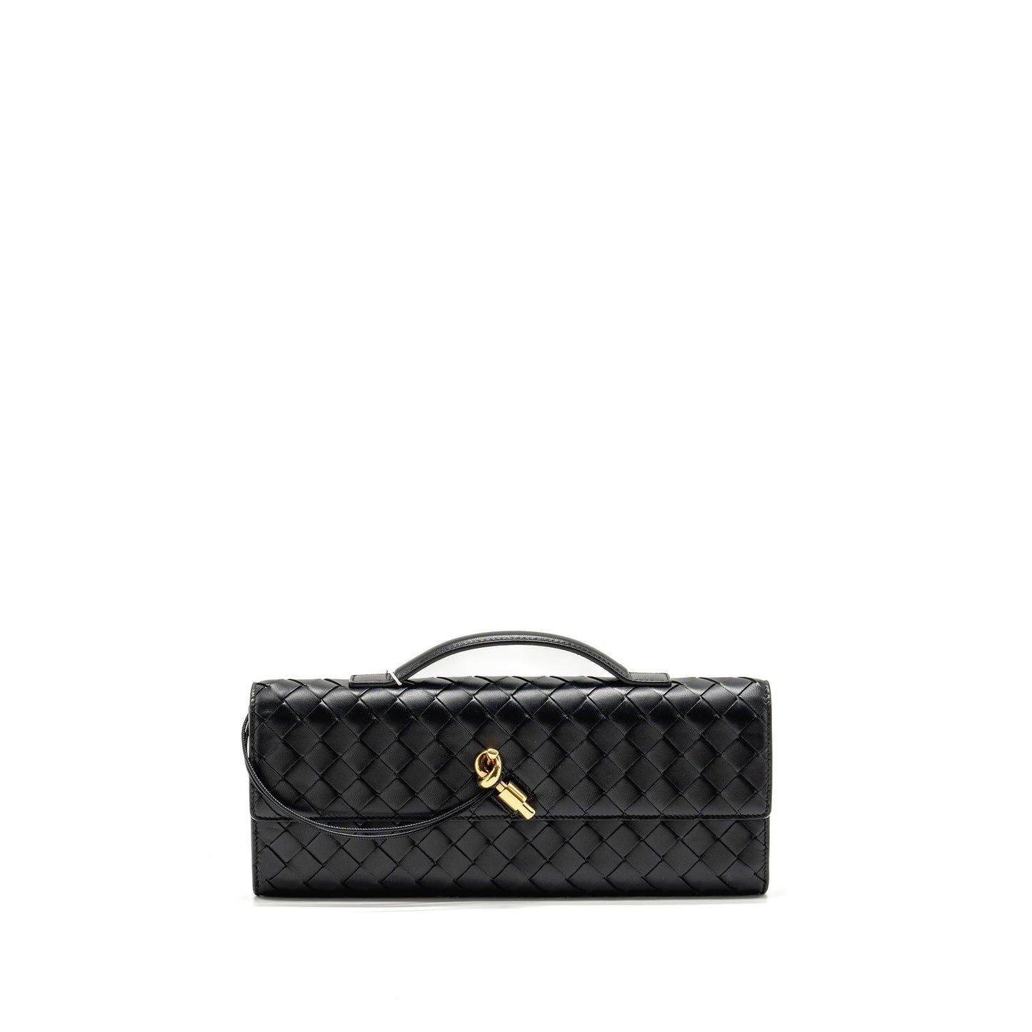 Bottega Veneta Andiamo Clutch lambskin black GHW