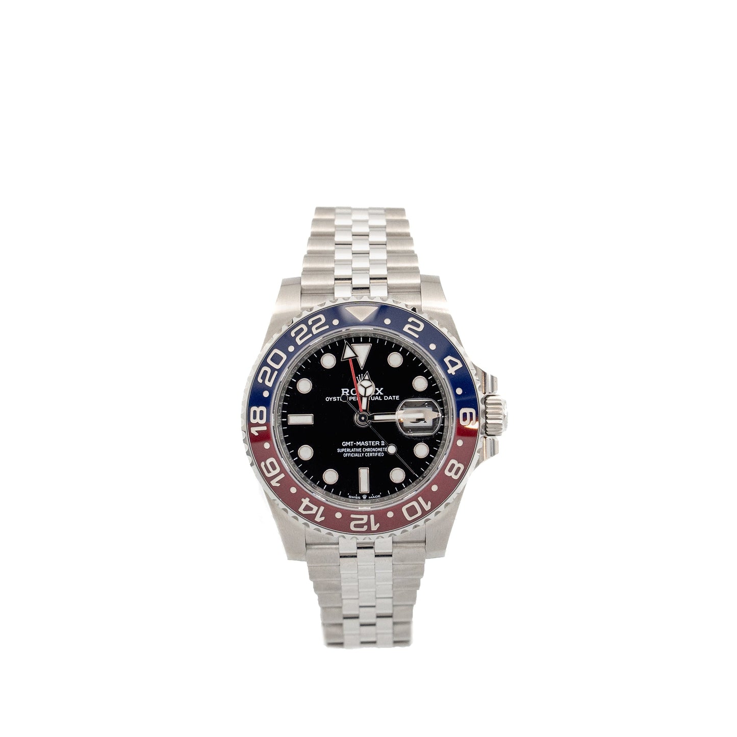 Rolex GMT-Master II 40mm Oyster Perpetual Oystersteel Black Dial Jubilee Bracelet Model: 126710BLRO-0001