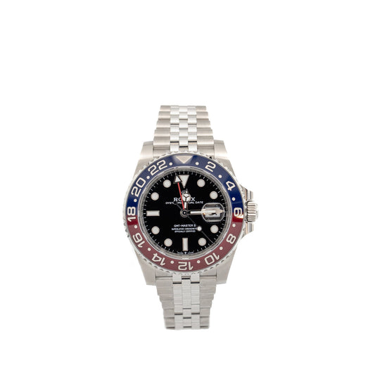 Rolex GMT-Master II 40mm Oyster Perpetual Oystersteel Black Dial Jubilee Bracelet Model: 126710BLRO-0001