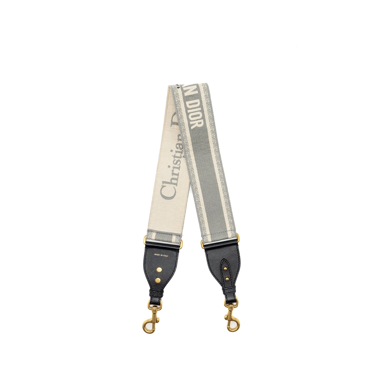 Luxury Dior Shoulder Strap Oblique Canvas grey GHW