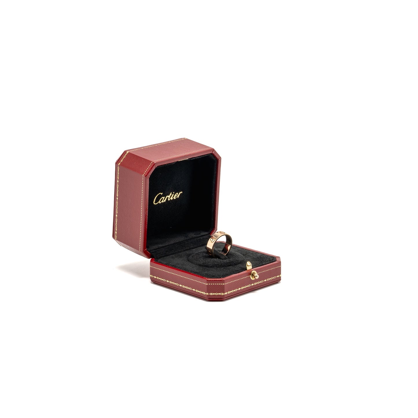 Cartier Size 54 Love Ring Classic Model Rose Gold