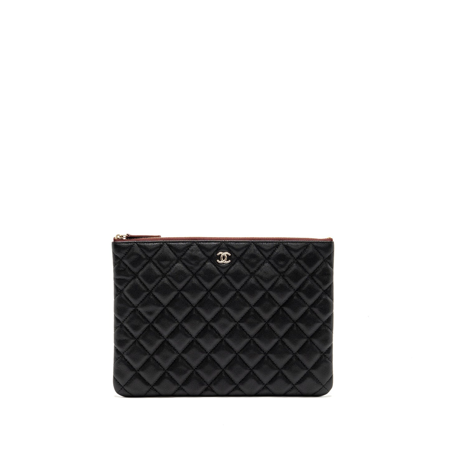 Chanel Classic O-Case Pouch/Clutch Caviar Black GHW