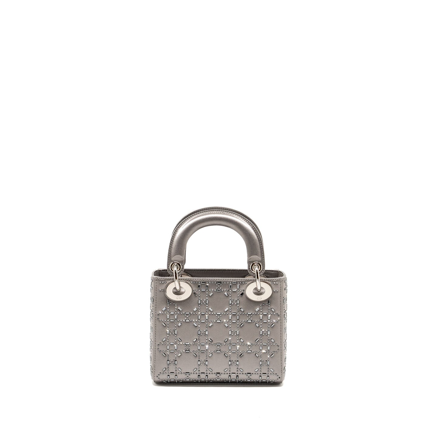 Luxury Dior Mini Lady Luxury Dior Stain Crystal Grey SHW