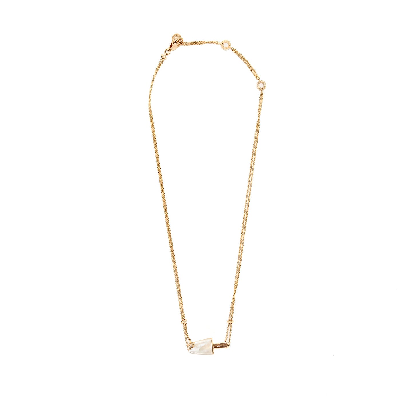 Bvlgari Gelati Necklace Mother of Pearl / Diamonds / Rose Gold