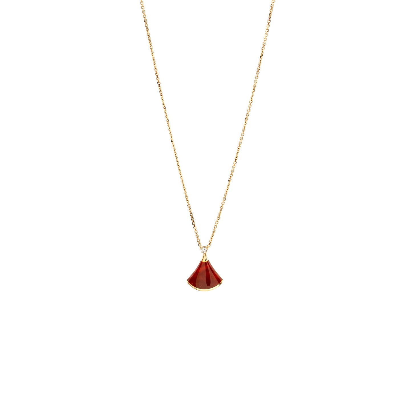 Bvlgari Divas’ Dream Necklace Rose Gold/Carnelian/Diamond
