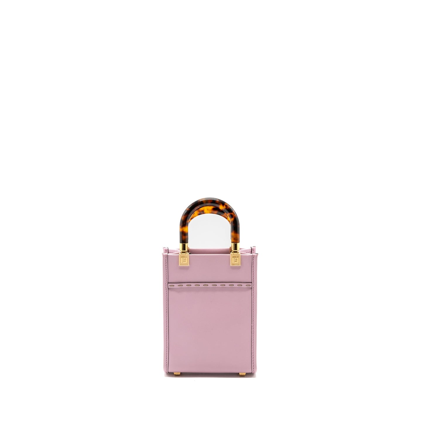 Fendi Mini Sunshine shopper bag leather pink GHW