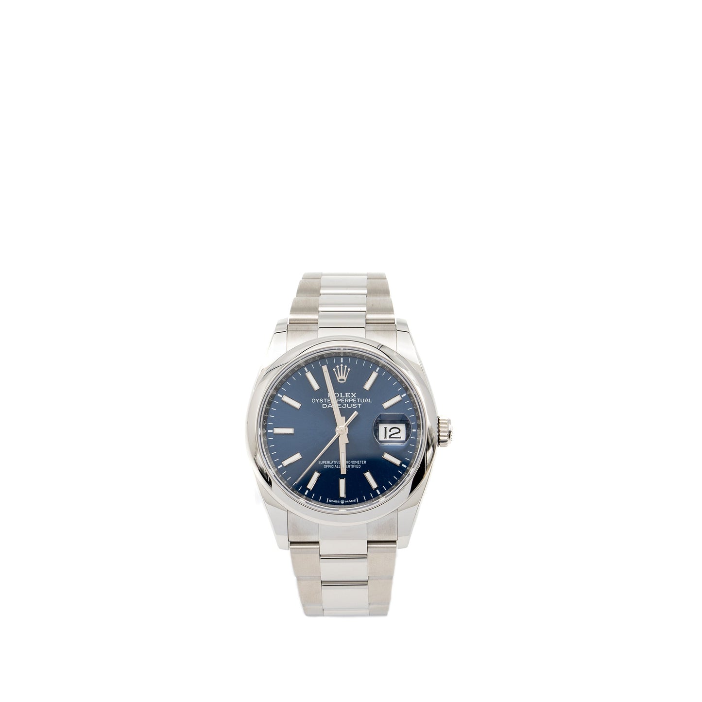 Rolex Datejust 36 Oystersteel Bright Blue Dial Oyster Bracelet M:126200-0006