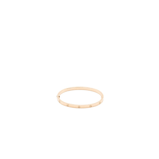 Cartier Size 16 Love Bracelet Small Model Rose Gold