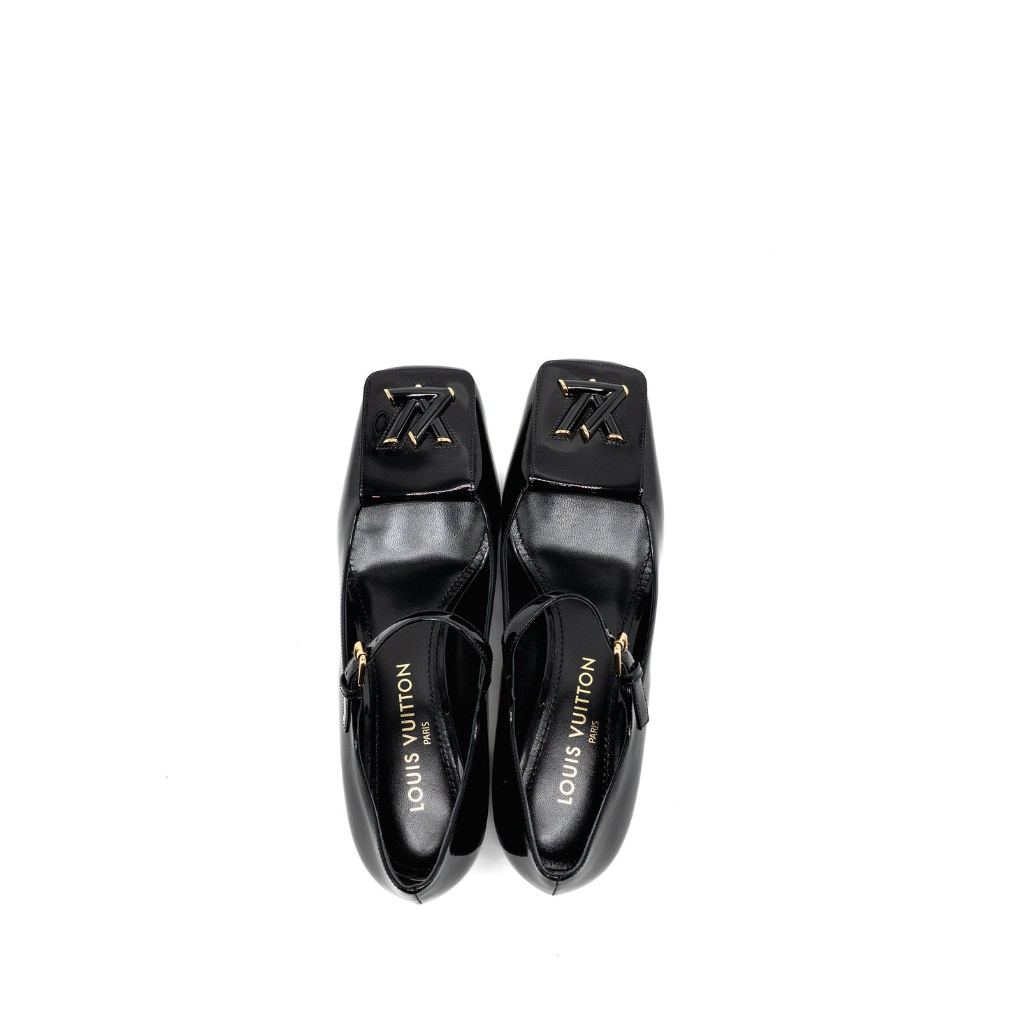 Louis Vuitton Size 38 Shake Pump Patent Black GHW