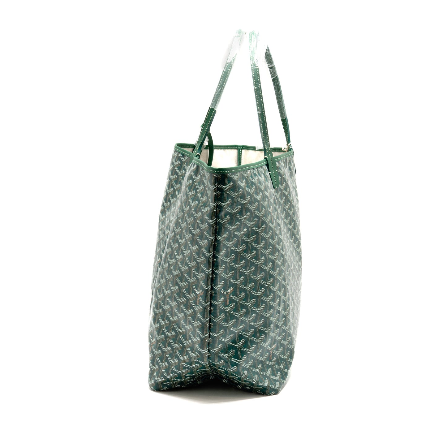 Goyard Saint Louis GM Tote Goyardine Canvas Green SHW