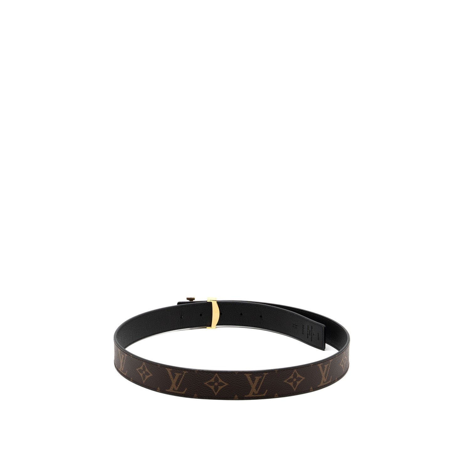 Louis Vuitton Size 80 Belt Monogram Canvas Black GHW