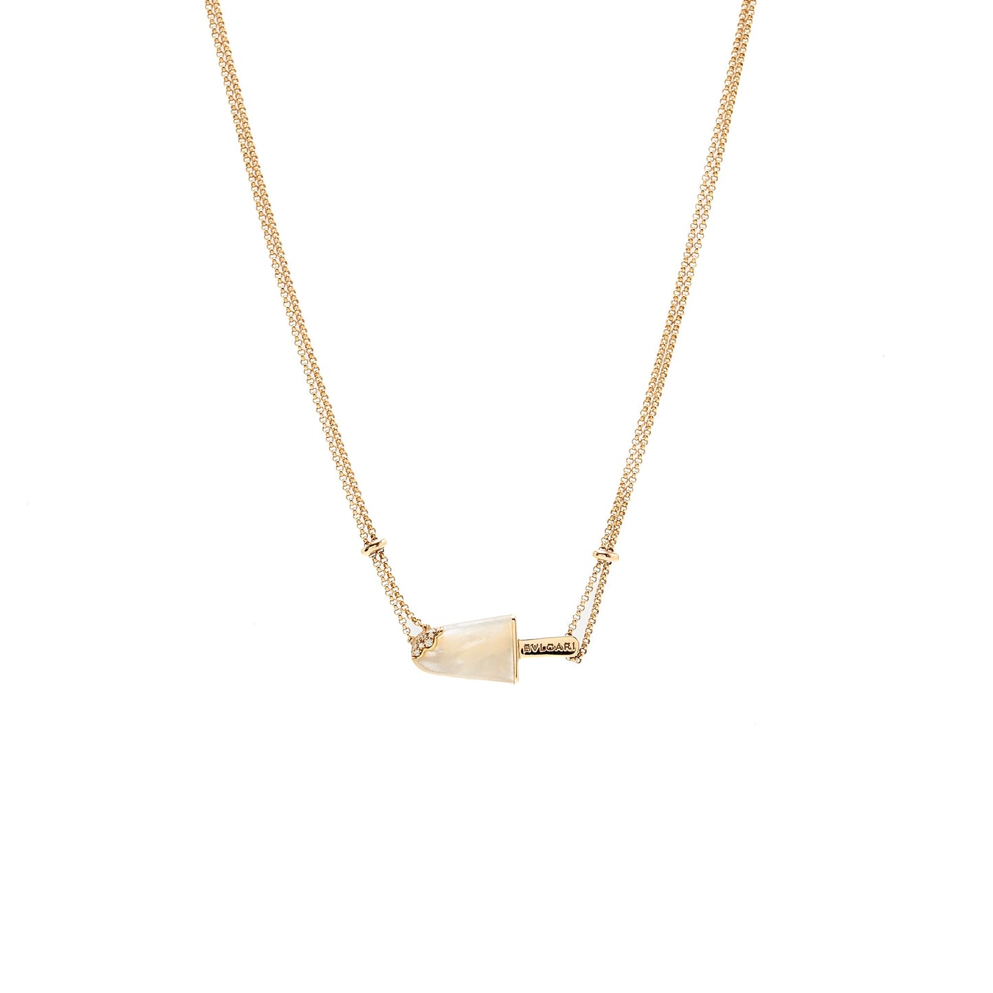 Bvlgari Gelati Necklace Mother of Pearl / Diamonds / Rose Gold