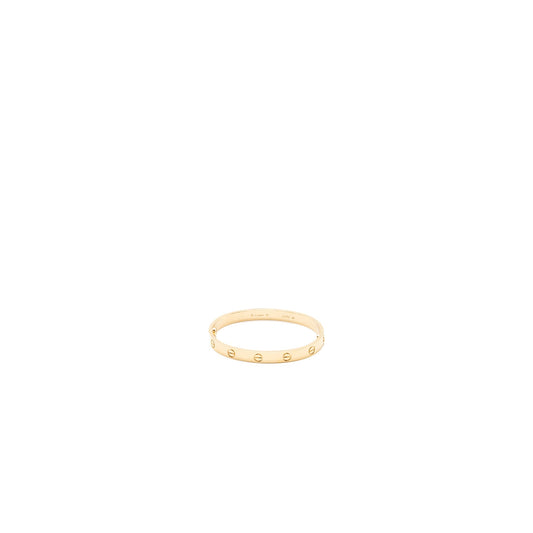 Cartier Size 16 Love Bracelet Yellow Gold